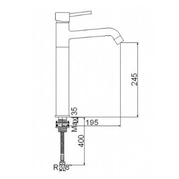 NEWARC MİNART ÇANAK TİPİ LAVABO BATARYASI 191001