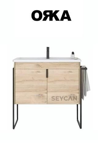 Orka Trio 65 cm Kapaklı Ayaklı Banyo Dolabı