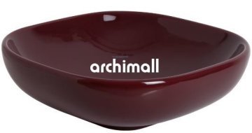 Alya 41x41cm Tezgahüstü Lavabo Bordo