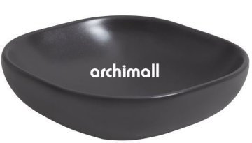 Alya 41x41cm Tezgahüstü Lavabo Mat Antrasit