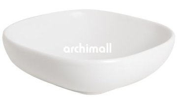 Alya 41x41cm Tezgahüstü Lavabo Mat Beyaz