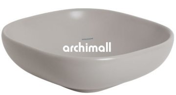 Alya 41x41cm Tezgahüstü Lavabo Mat Gri