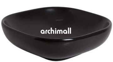 Alya 41x41cm Tezgahüstü Lavabo Mat Siyah