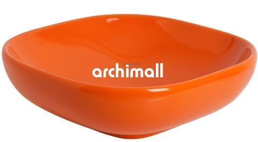 Alya 41x41cm Tezgahüstü Lavabo Turuncu