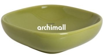 Alya 41x41cm Tezgahüstü Lavabo Yosun Yeşili