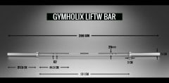 Gymholix LiftW Halter (15kg-200cm)