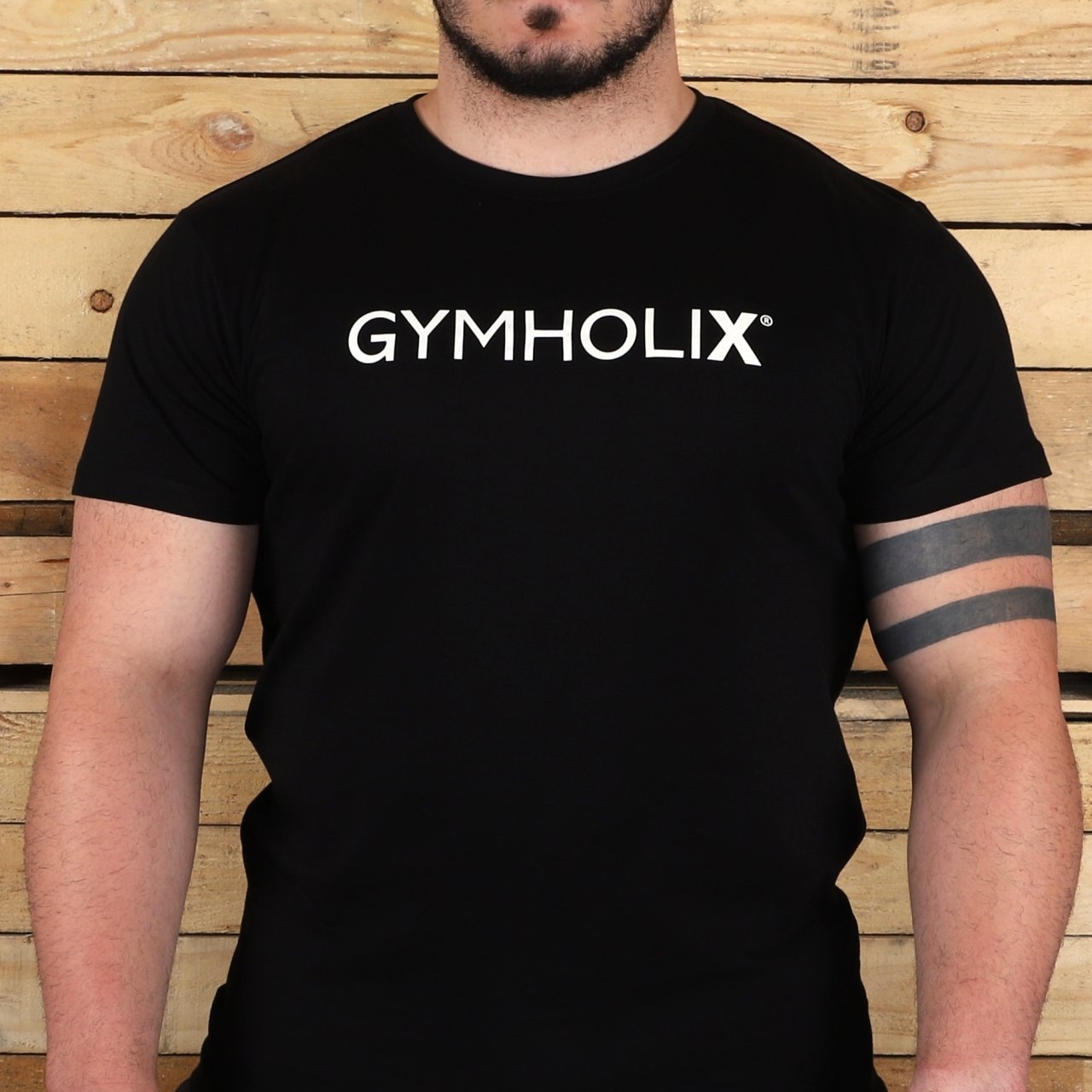 Gymholix Crew Unisex Siyah (Tişört - Tshirt)