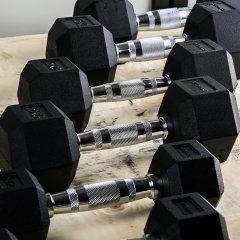 Gymholix Kauçuk Köşeli Hex Dambıl Dumbbell