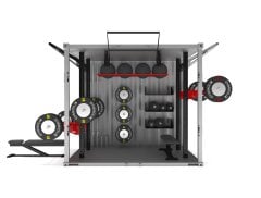 Gymholix FastBox CubeX 3 Kapılı Taşınabilir Fitness İstasyonu (Konteyner)