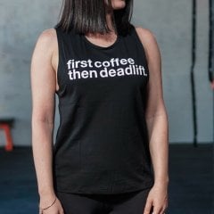 Gymholix First Coffee then Deadlift Women (Atlet - Vest)