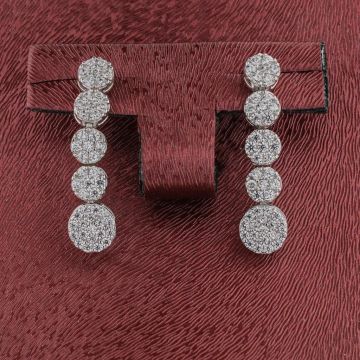 Yuvarlak Tasarımlı Gümüş Bayan Set