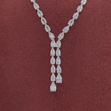 Damla Tasarımlı Gümüş Bayan Set
