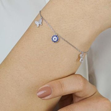 925 Ayar Gümüş Şans Bileklik