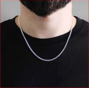 925 Ayar Gümüş Gurmet Zincir Kolye 60 CM 4 MM