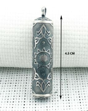 Silindir 925 Ayar Cevşen Muska Kabı Kolye