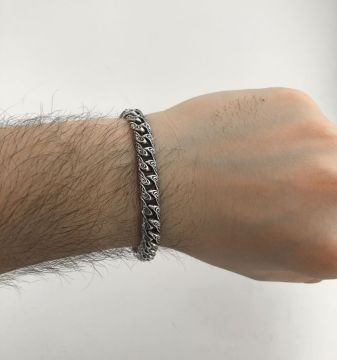925 Ayar Gümüş El İşi Gurmet Erkek Bileklik