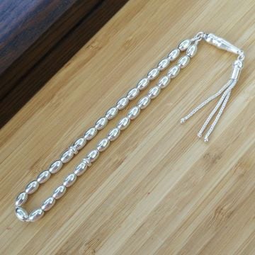 Arpa Kesim Gümüş Tesbih Model 4