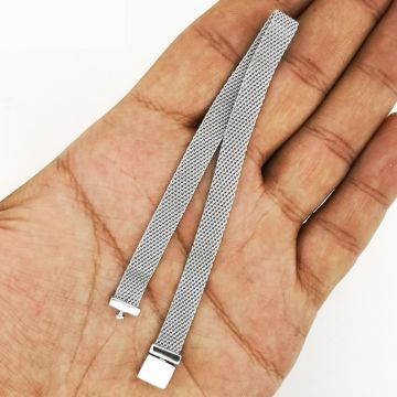 Şık Tasarımlı Unisex 925 Ayar Gümüş Hasır Bileklik