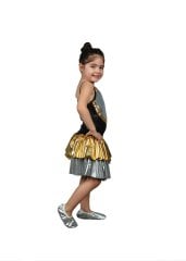 Lüx Modern Dans Kostümü, Kız Çocuk Modern Dans Kıyafeti, Hızlı Kargo