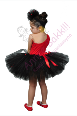 Kırmızı Mayolu Bale Kostümü, Kız Çocuk Bale Kostümü, Balo Kıyafeti