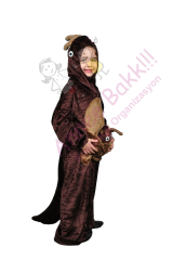 Çocuklar İçin Kanguru Kıyafeti, Kadife Kumaş Kanguru Çocuk Kostümü