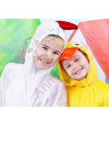 Çocuklar İçin Tavuk-Horoz Kostümü, Kadife Kumaş Tavuk-Horoz Kostümü, Hızlı Kargo
