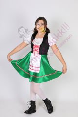 Almanya Temalı Kız Çocuk Kostümü, Alman Oktoberfest Festivaline Uygun Kız Çocuk Kıyafeti