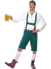 Almanya Temalı Erkek Kostüm, Bavyera Temalı Oktoberfest Kıyafeti, Hızlı Kargo