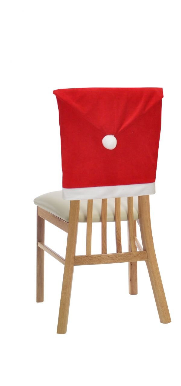 Yılbaşı Sandalye Süsü Noel Baba Şapkası