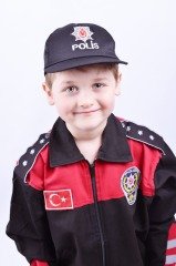 Çocuk Polis Kostümü, Çocuk Polis Kıyafet Seti, Çocuk Meslek Kostüm Setleri