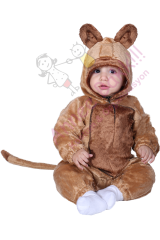 Bebek Aslan Kostümü, Bebek Aslan Kıyafeti, Polar Kumaş Aslan Bebek Kostümü