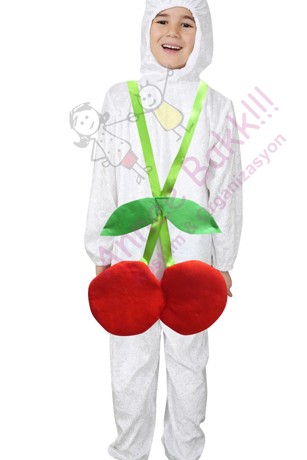Kiraz Kostümü, Kiraz Çocuk Kostümü, Meyve ve Gıda Kostümleri, Hızlı Kargo