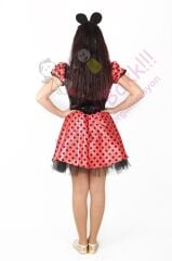 Kırmızı-Puantiyeli Minnie Mouse Kostümü, Yetişkin Kadın Minnie Mouse Kostümü, Hızlı Kargo