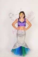 Deniz Kızı Kostümü, Kız Çocuklarına Özel Deniz Kızı Kıyafeti, Hızlı Teslimat
