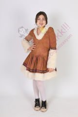Eskimo Kız Çocuk Kostümü, Kız Çocukları İçin Eskimo Temalı Kostüm, Aynı Gün Kargo Hızlı Teslimat
