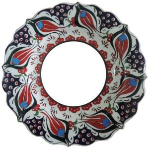 Oğuz Çini  30cm Çini Samur Fotoğraf Tabağı