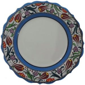 Oğuz Çini  25cm Çini Kaligrafi Tabağı