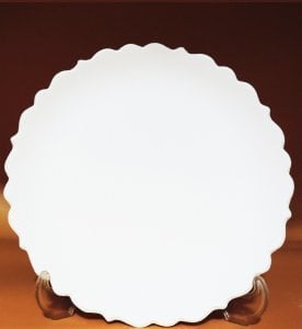 25cm Bisküvi Düz Rölyefli  Tabak