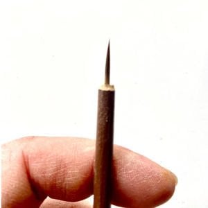 2 Li Oğuz Çini Seramik 2 No Tahrir Samur Çizim Bambu Fırça Seti