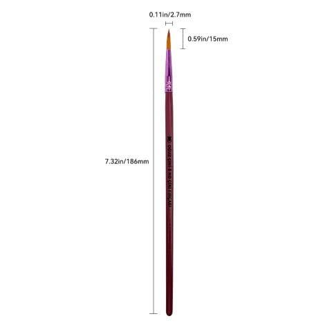 Oğuz Çini Tahrir Boyama Yuvarlak Uçlu Fırça 5 No