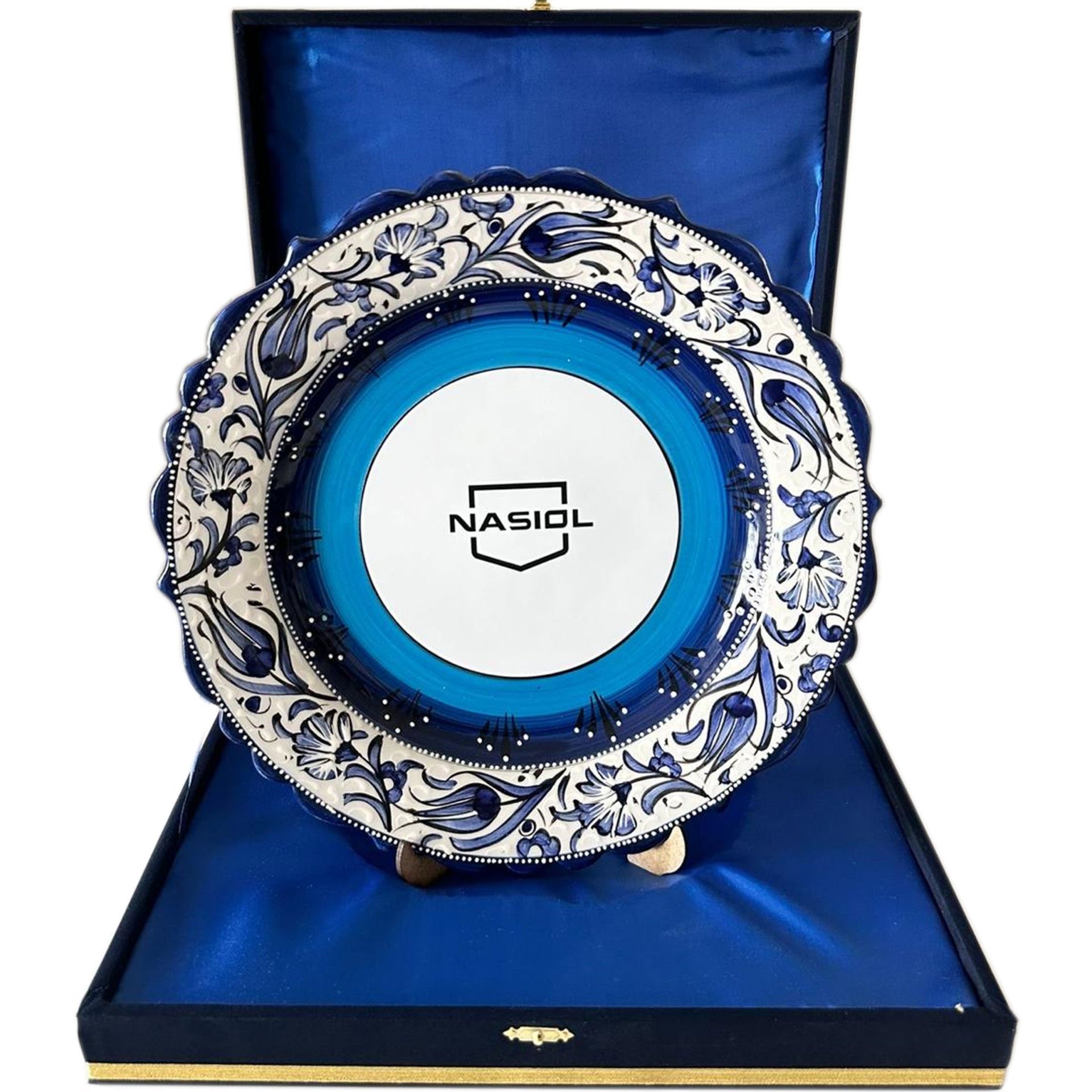 Kurumsal Firmalara Özel Baskılı Seramik Çini Logolu Promosyon Tabak 30cm