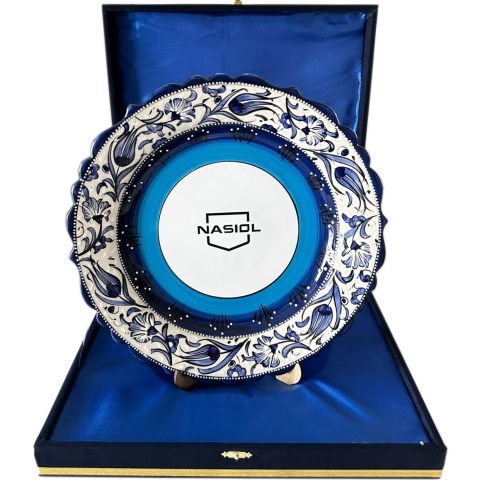 Kurumsal Firmalara Özel Baskılı Seramik Çini Logolu Promosyon Tabak 30cm