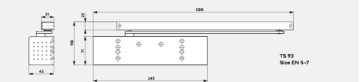 DORMA TS 93 GSR EMF (EN 2-5) Sıralamalı Kapı Kapatıcı