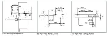 GEZE TS 4000 E-IS Dirsek Kollu Çift Kanat Elektromekanik Sabitlemeli Sıralamalı Kapı Kapatıcı Hidrolik