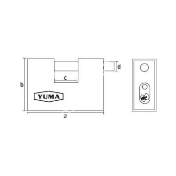 Yuma Kayar Milli Pirinç Asma Kilit PASS SİSTEM / Otomatik / 12 ADET/ 80mm