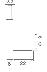 Sürgülü Çekmece Kilidi (22 mm)