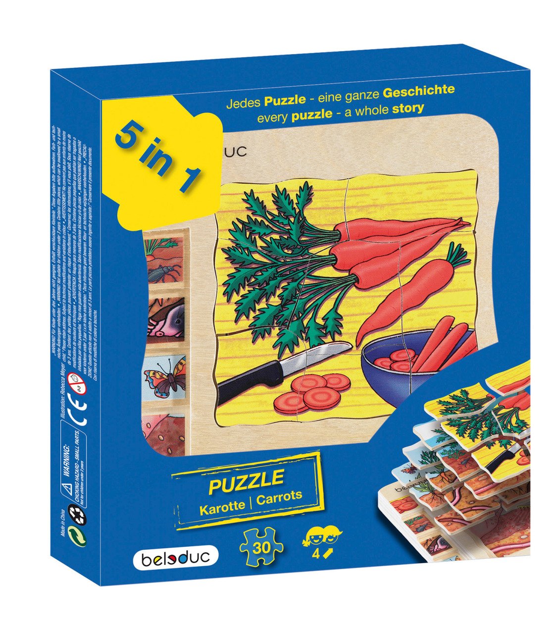 Kat Kat Havuç Ahşap Puzzle