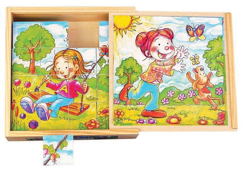 Toptoys Ahşap Mevsimler Küp Puzzle