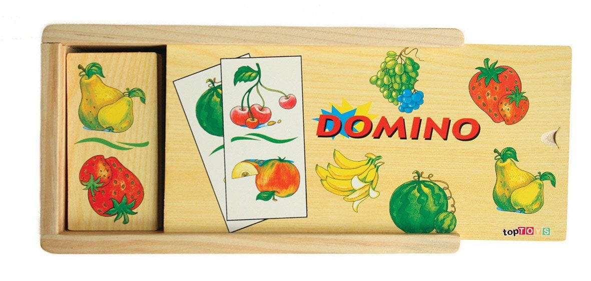 Toptoys Ahşap Puzzle Meyveler Domino