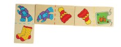 Toptoys Ahşap Puzzle Kıyafetler Domino